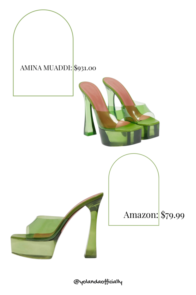 Amina Muaddi Dupe: $79 Platform Mules amina muaddi dupe